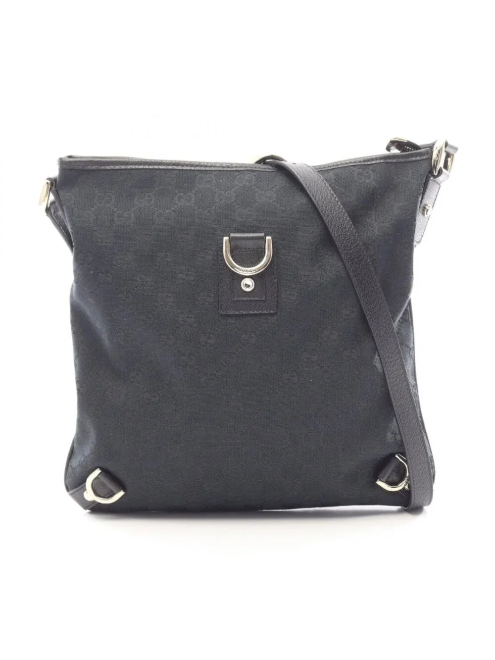 Gucci Shoulder Bag Abbey GG Canvas Black
